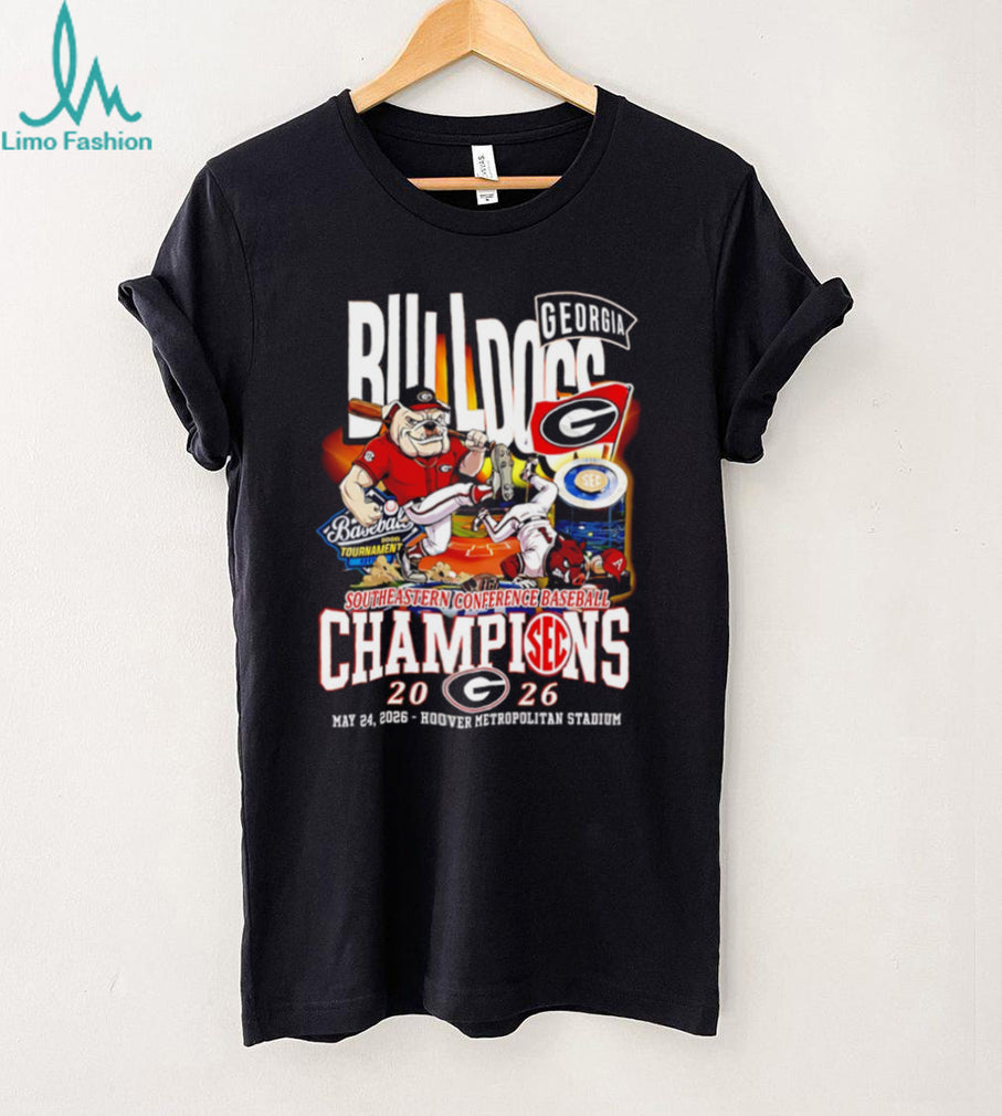 Georgia Bulldogs Baseball SEC Champions 2026 Celebration T Shirt