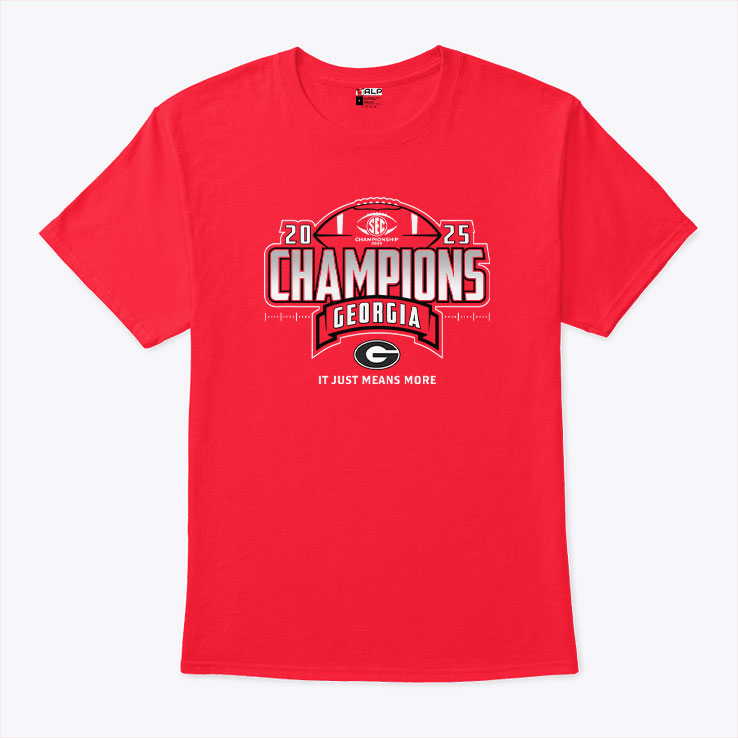 Georgia Bulldogs SEC Champions 2025 T Shirt