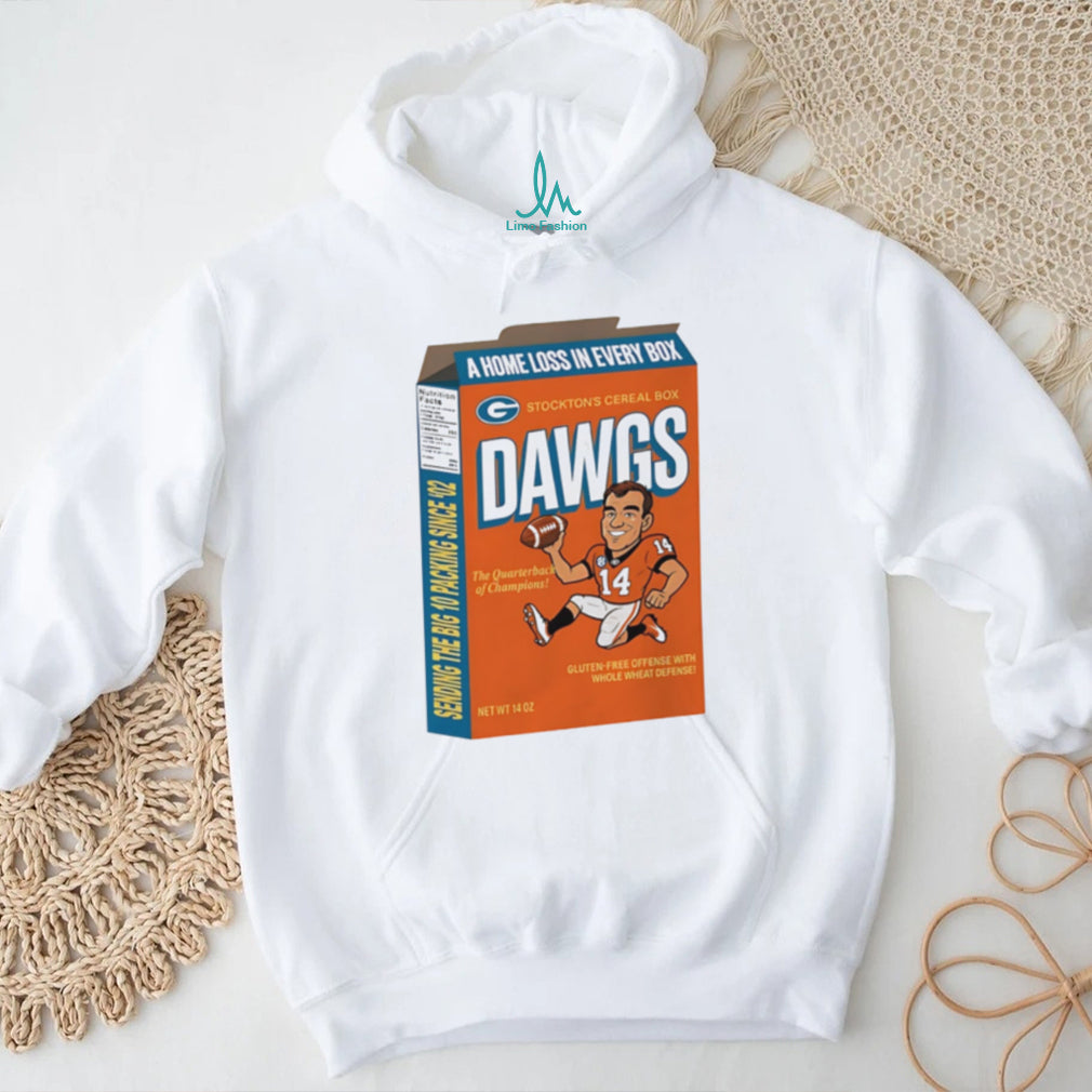 Georgia Bulldogs Stocktons Cereal Box Dawgs illustrated shirt