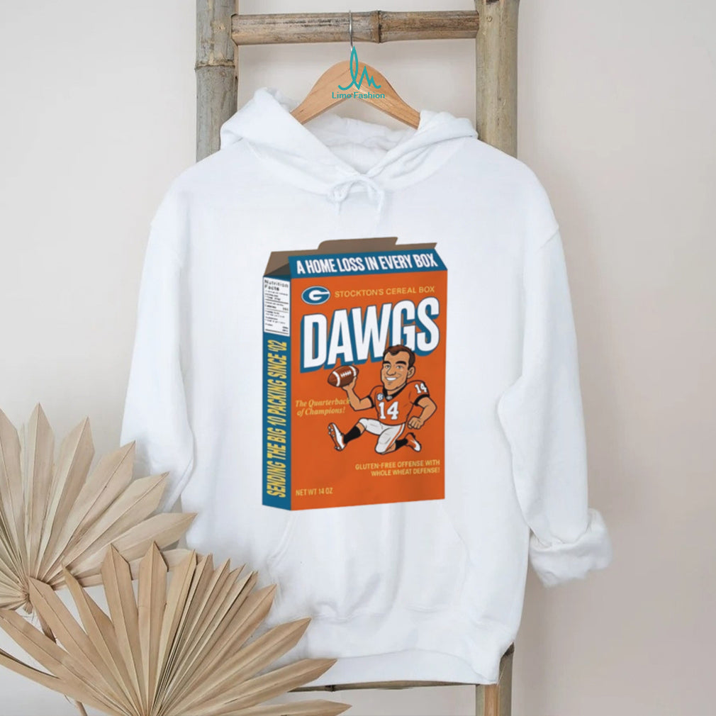 Georgia Bulldogs Stocktons Cereal Box Dawgs illustrated shirt