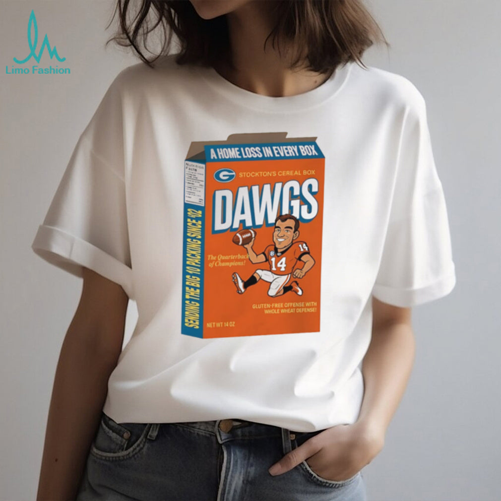 Georgia Bulldogs Stocktons Cereal Box Dawgs illustrated shirt