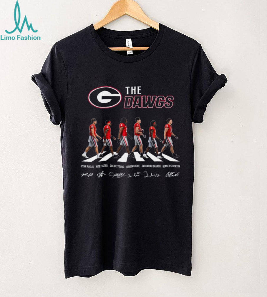 Georgia Bulldogs The Dawgs Abbey Road Signature Football Fan T Shirt