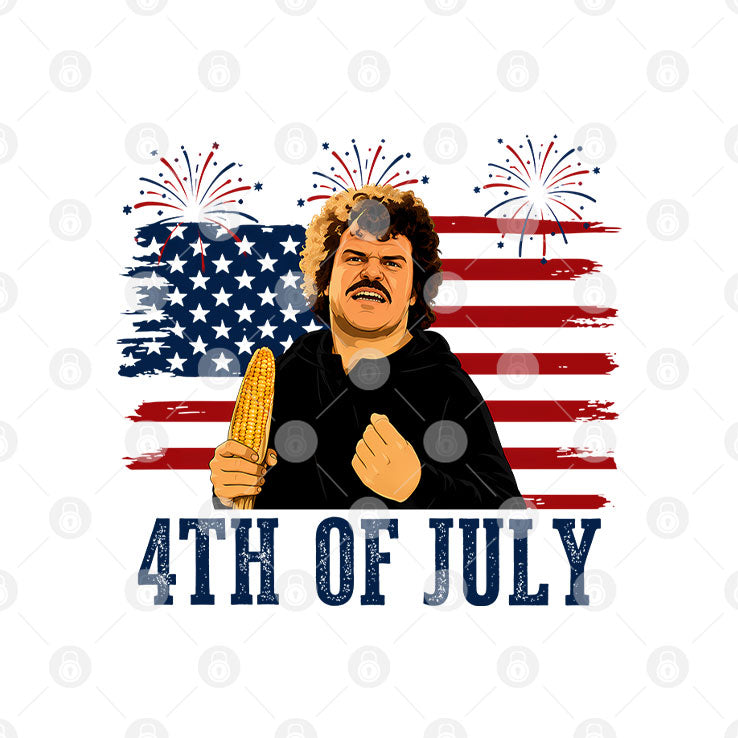 Get The Corn Outta My Face Funny Nacho Libre 4th of July T Shirt