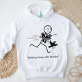 Getting Away With Murder Funny Crow Pun Stick Figure Shirt