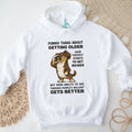 Getting Older Eyesight vs Bullshit Dachshund T Shirt Sarcastic Aging Dog