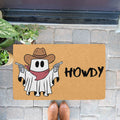 Ghost Cowboy Halloween Ghost & Bat Pattern Halloween Doormat