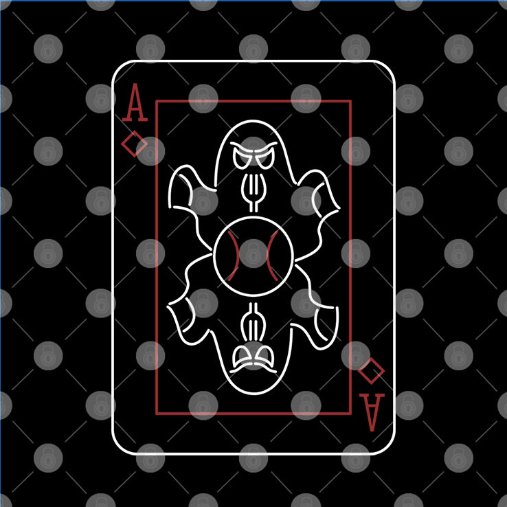 Ghost Fork Ace Card T Shirt