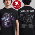 Ghost Skeletour 2026 North America Merch Official Artwork Papa V Perpetua With Dates Back Two Sided Shirt