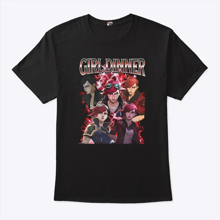 Girl Dinner Vi Arcane League of Legends T Shirt