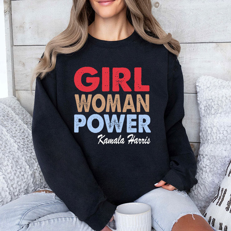 Girl Woman Power Kamala Harris T Shirt