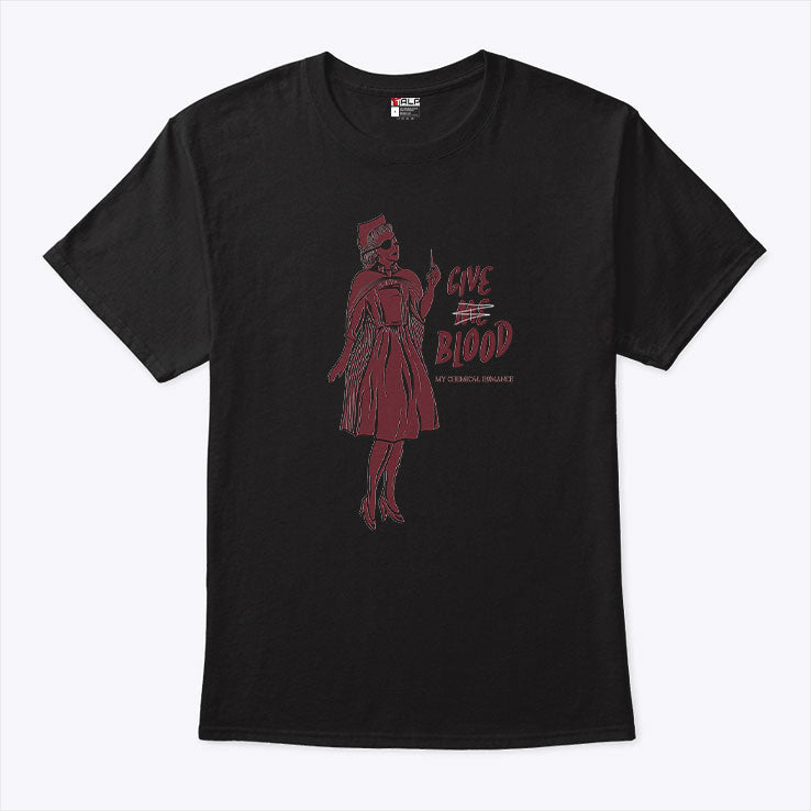 Give Me Blood Gothic Nurse Horror T Shirt