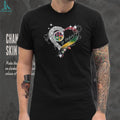Go Boston Sports Teams Heart Glitter Diamond T Shirt