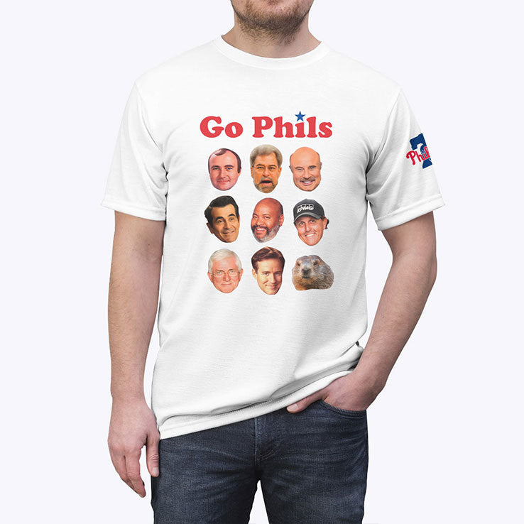 Go Phils And Phillips Big Face Head Coach History T Shirt