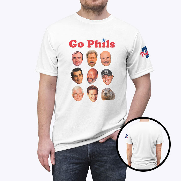 Go Phils And Phillips Big Face Head Coach History T Shirt