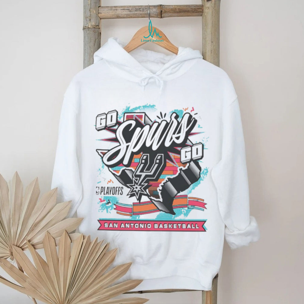 Go Spurs Go San Antonio Basketball Playoffs Retro Style Spurs Fan T Shirt
