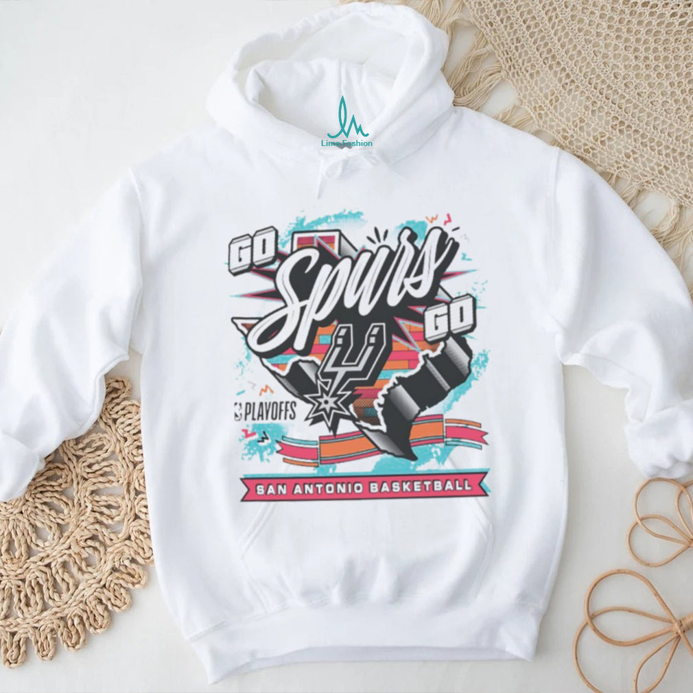 Go Spurs Go San Antonio Basketball Playoffs Retro Style Spurs Fan T Shirt