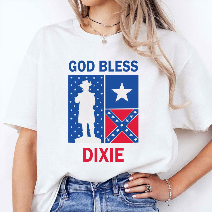 God Bless Dixie The Southern Soldier T Shirt