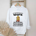 God blessed me with an awesome wife she is a bit crazy Minion shirt
