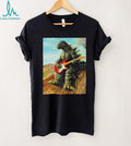Godzilla Playing Guitar Smoking a Cigarette shirt