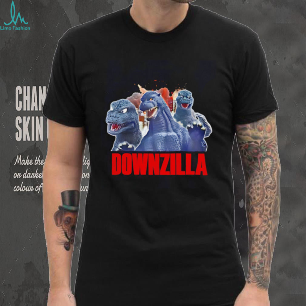 Godzilla downzilla down graphic shirt