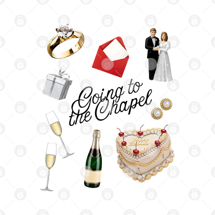 Going To The Chapel Wedding T Shirt