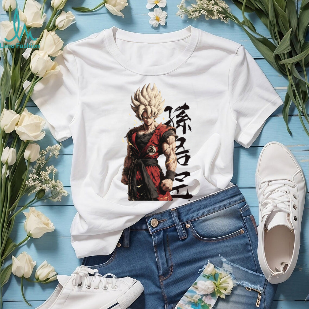 Goku Super Saiyan Japanese Kanji Streetwear T Shirt