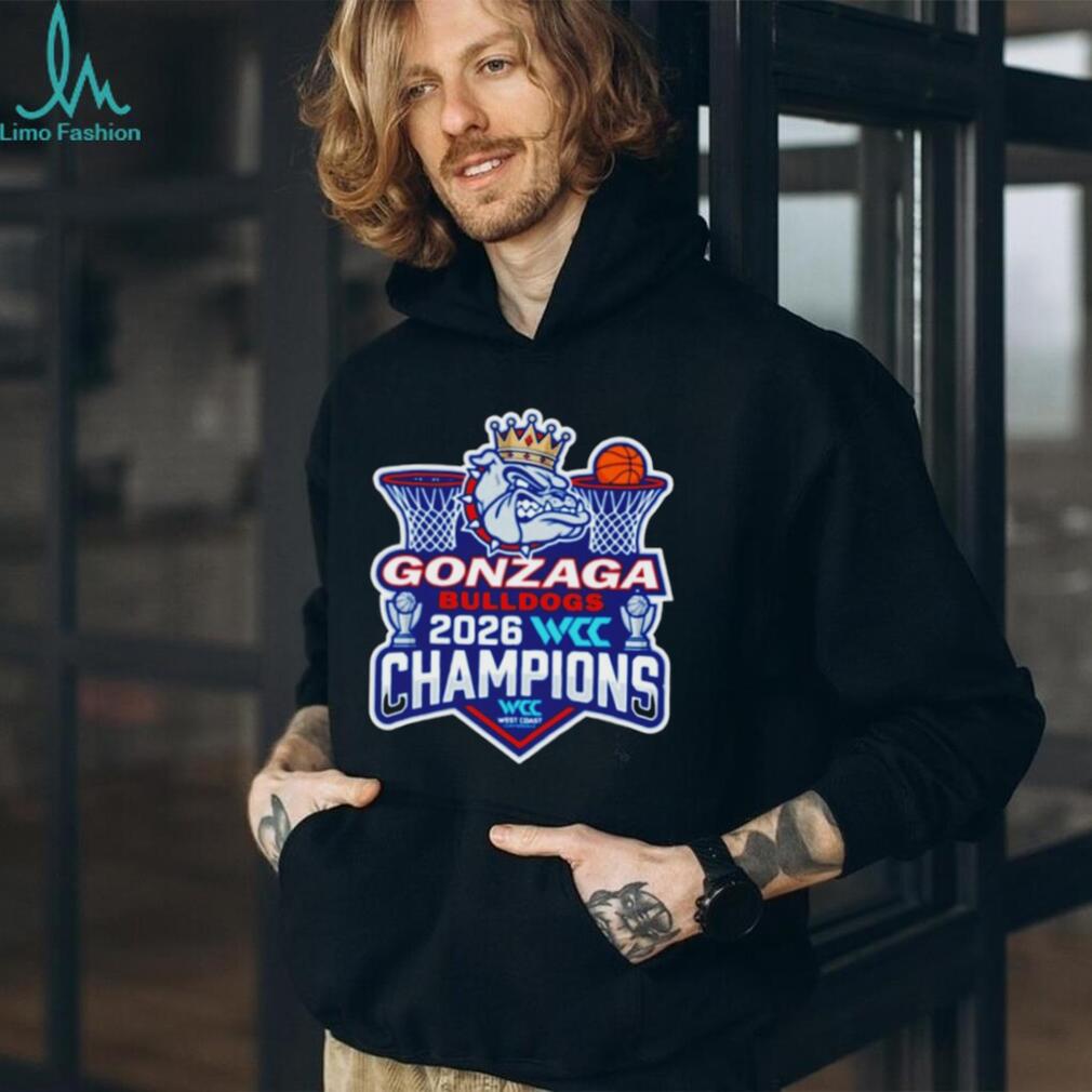 Gonzaga Bulldogs 2026 WCC Champions West Coast Conference T Shirt