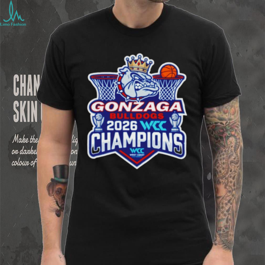Gonzaga Bulldogs 2026 WCC Champions West Coast Conference T Shirt