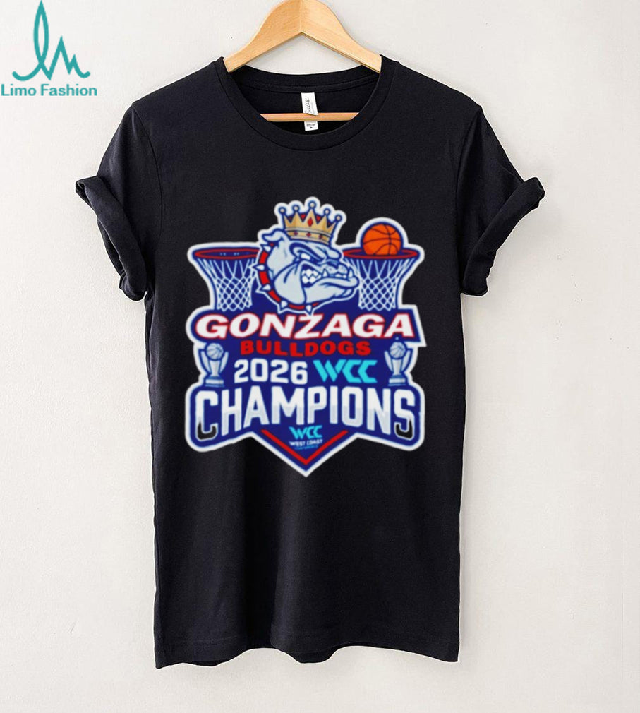 Gonzaga Bulldogs 2026 WCC Champions West Coast Conference T Shirt