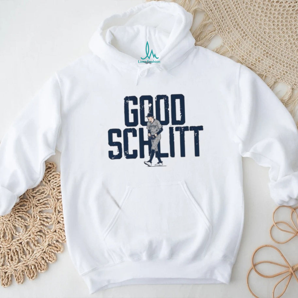 Good Schlitt Baseball Player Silhouette Graphic Sports T Shirt