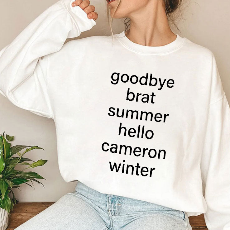 Goodbye Brat Summer Hello Cameron Winter T Shirt