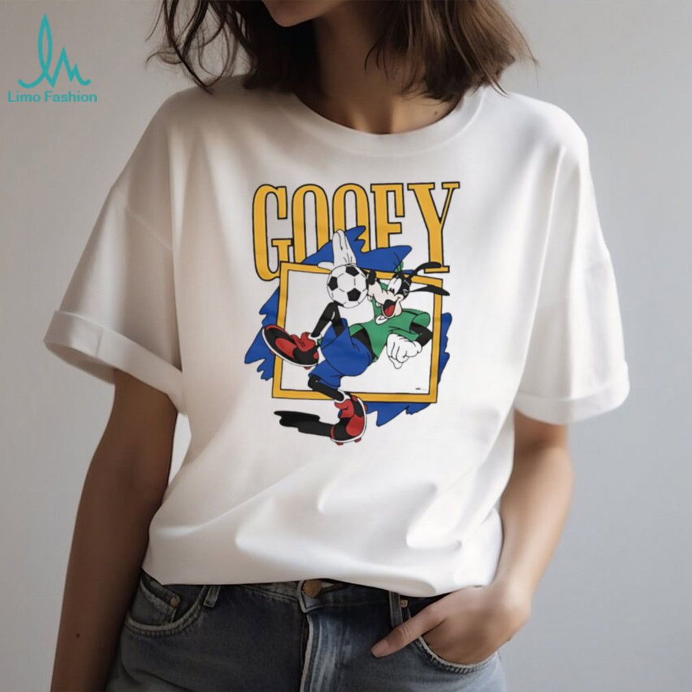 Goofy Soccer Player Character Sports Action Graphic T Shirt