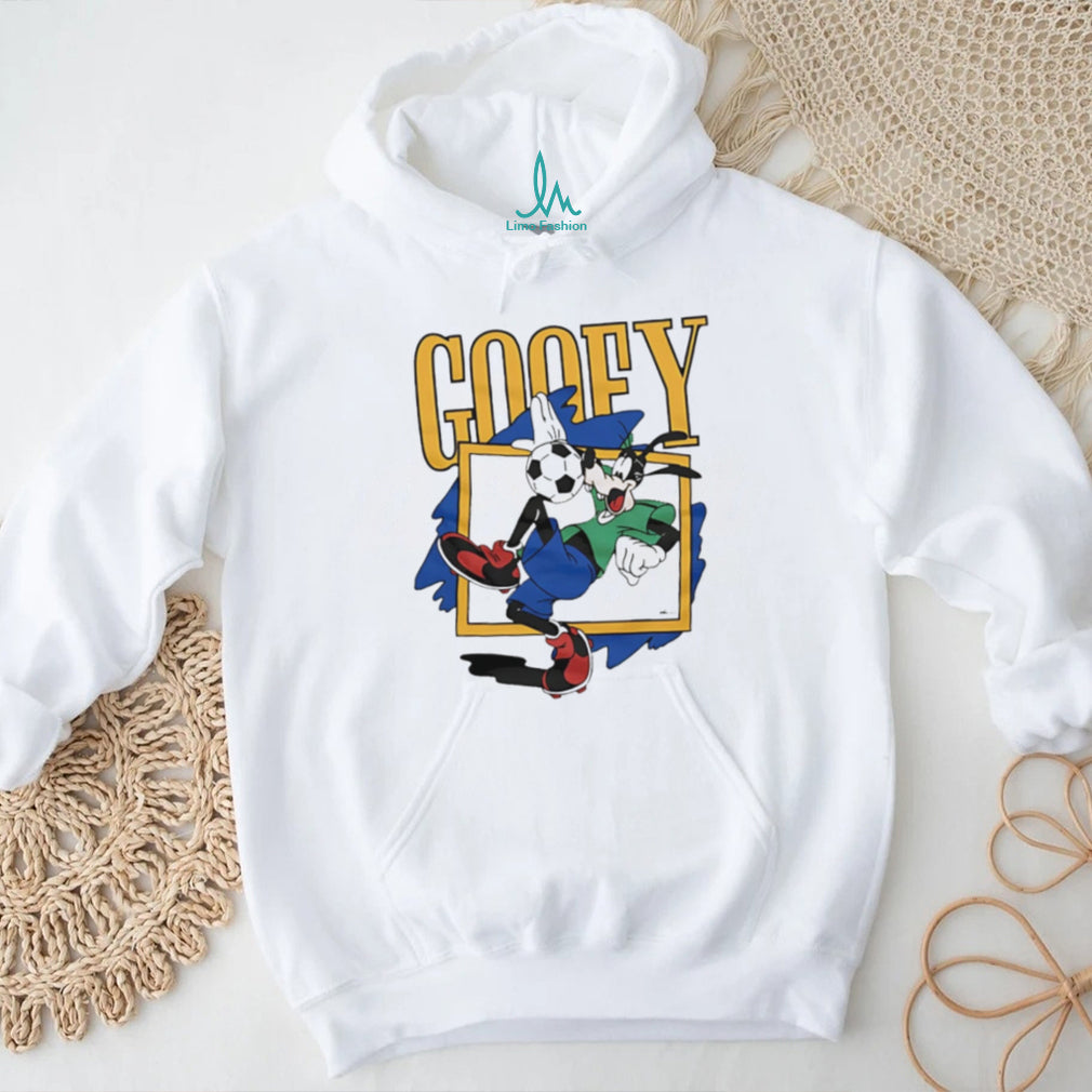 Goofy Soccer Player Character Sports Action Graphic T Shirt