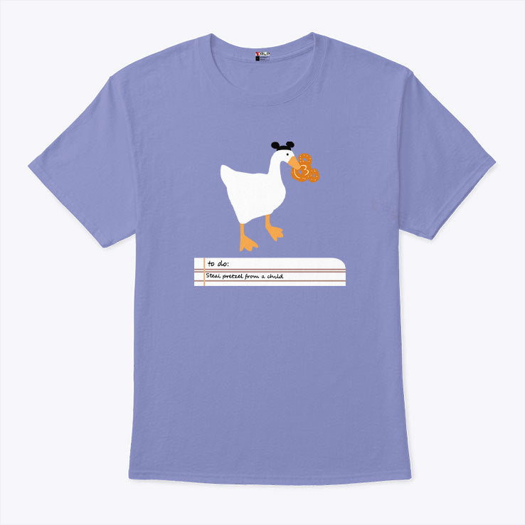 Goose To Do Steal Pretzel From A Child Shirt