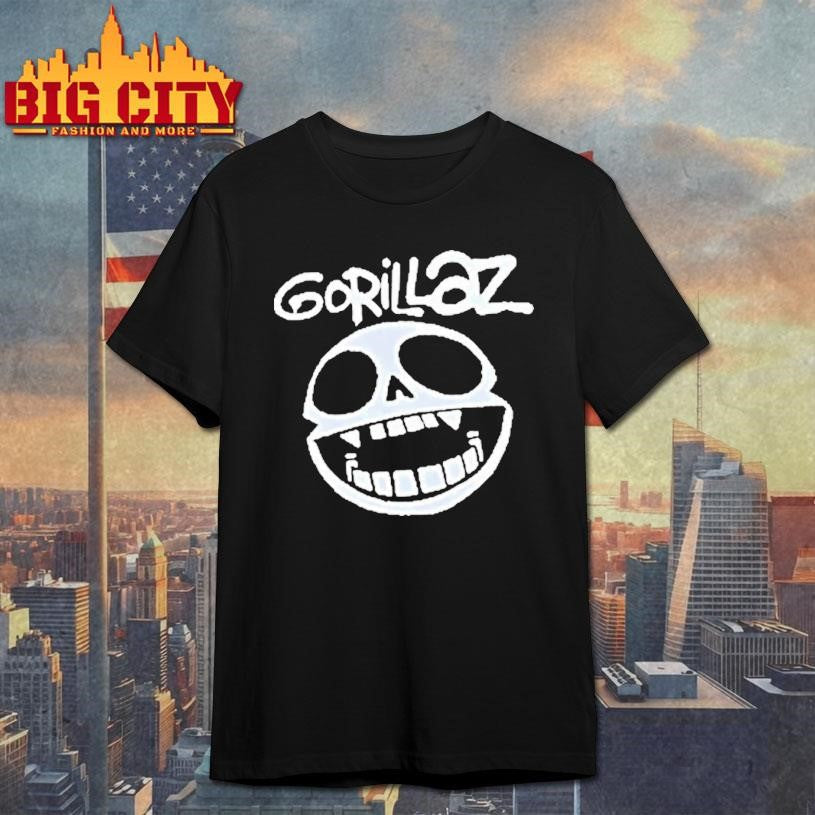 Gorillaz Band Skull Logo Shirt