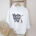 Gotta Stay Fly Baseball Player Action Silhouette T Shirt