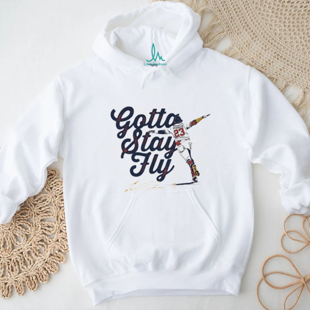 Gotta Stay Fly Baseball Player Action Silhouette T Shirt