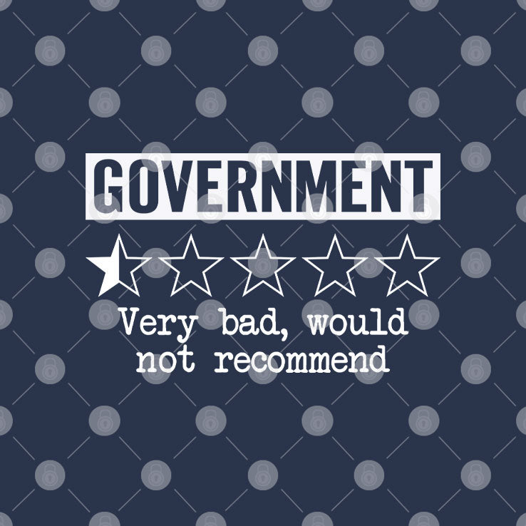 Government Very Bad Would Not Recommend T Shirt