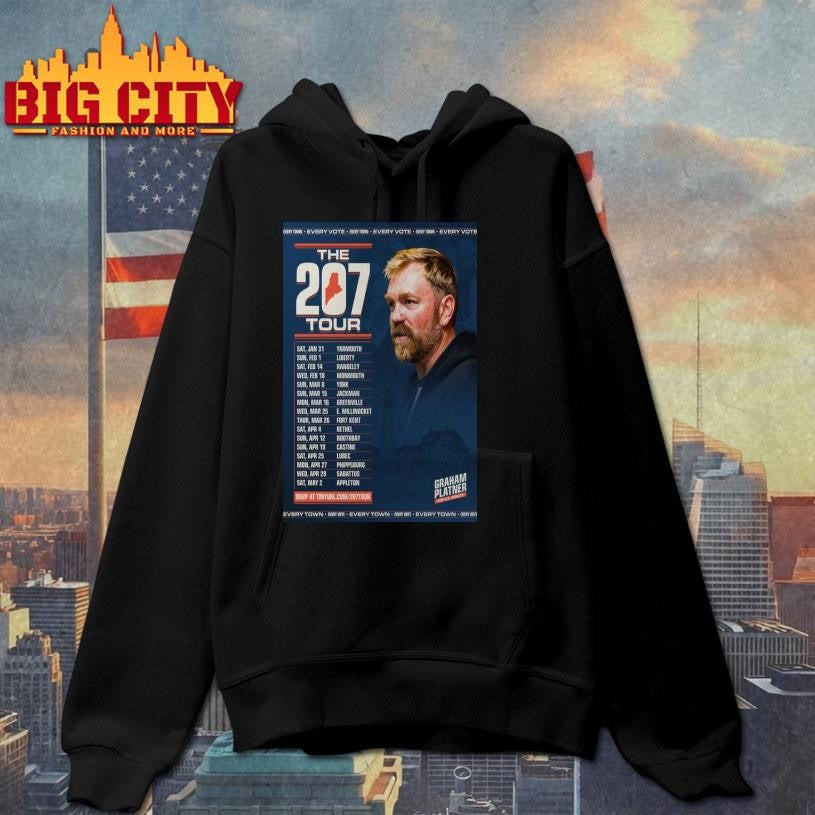 Graham Platner For Senate The 207 Tour 2026 Poster Shirt