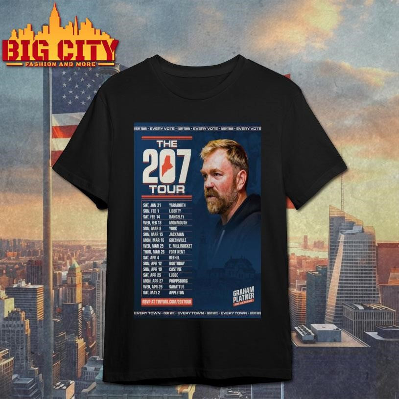 Graham Platner For Senate The 207 Tour 2026 Poster Shirt