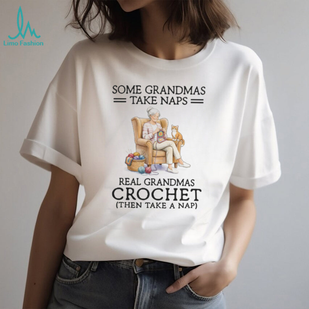 Grandma Crochet Nap Quote Senior Cat Lover Hobby T Shirt