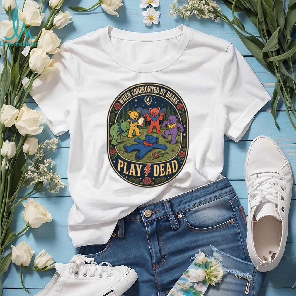 Grateful Dead Bears Play Dead Music Band Parody Graphic T Shirt
