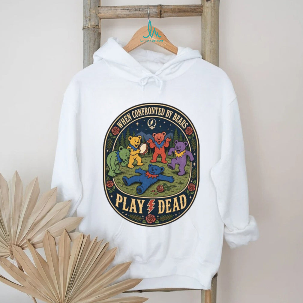 Grateful Dead Bears Play Dead Music Band Parody Graphic T Shirt