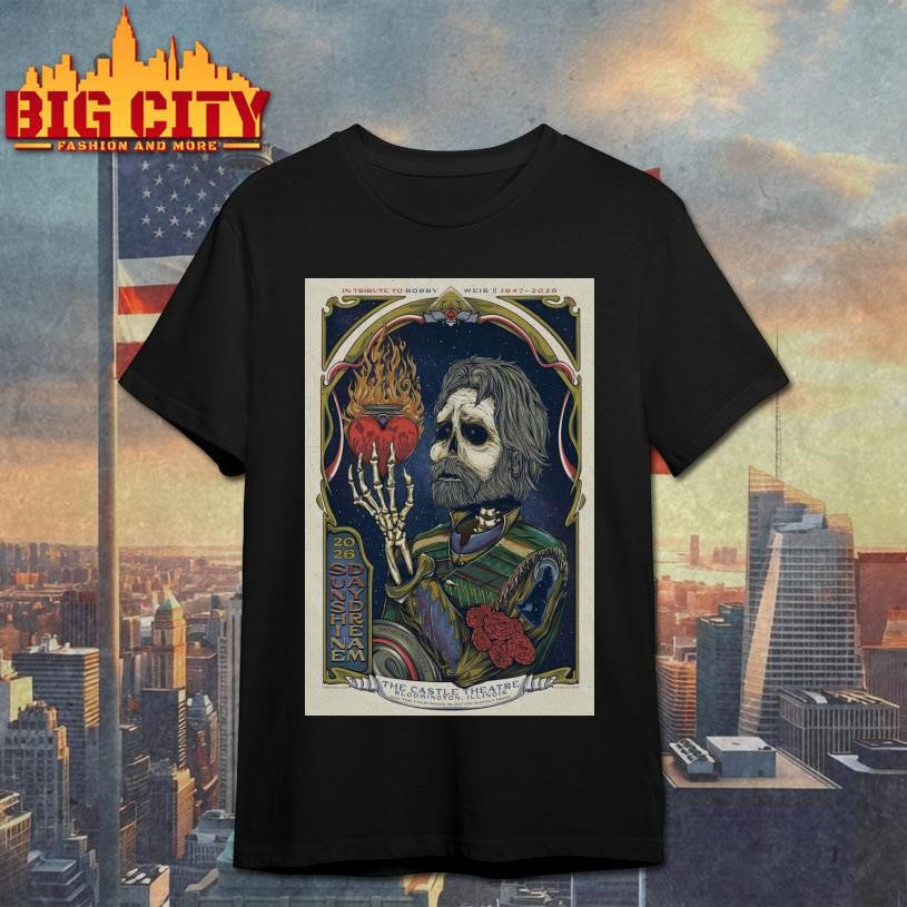 Grateful Dead Bobby Weir The Castle Theatre Bloomington, IL Jan 30 2026 Poster Shirt