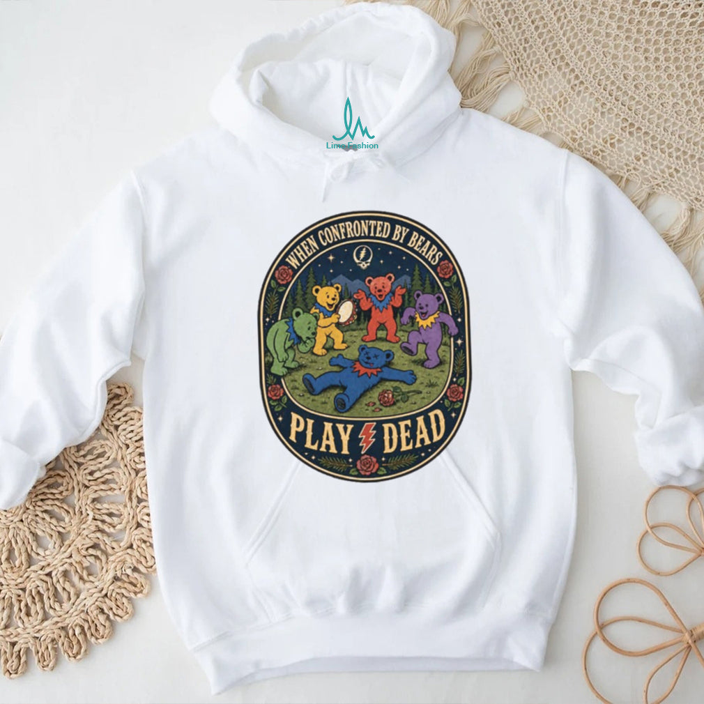 Grateful Dead Dancing Bears When Confronted By Bears Play Dead Vintage T Shirt