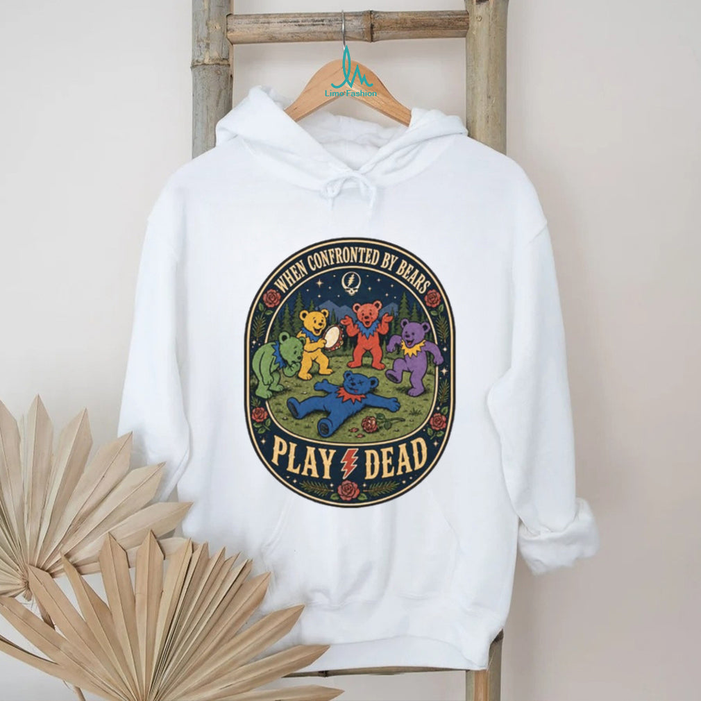 Grateful Dead Dancing Bears When Confronted By Bears Play Dead Vintage T Shirt