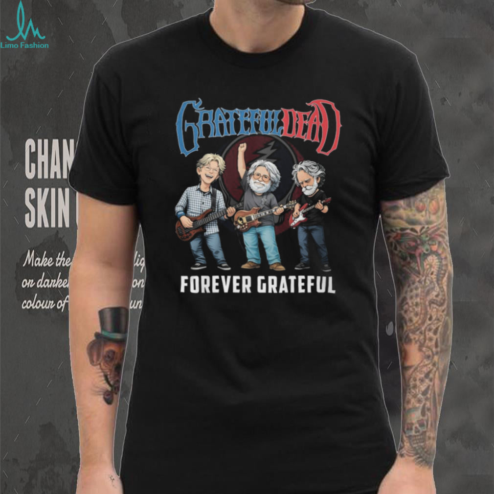 Grateful Dead Forever Grateful Cartoon Band Members T Shirt