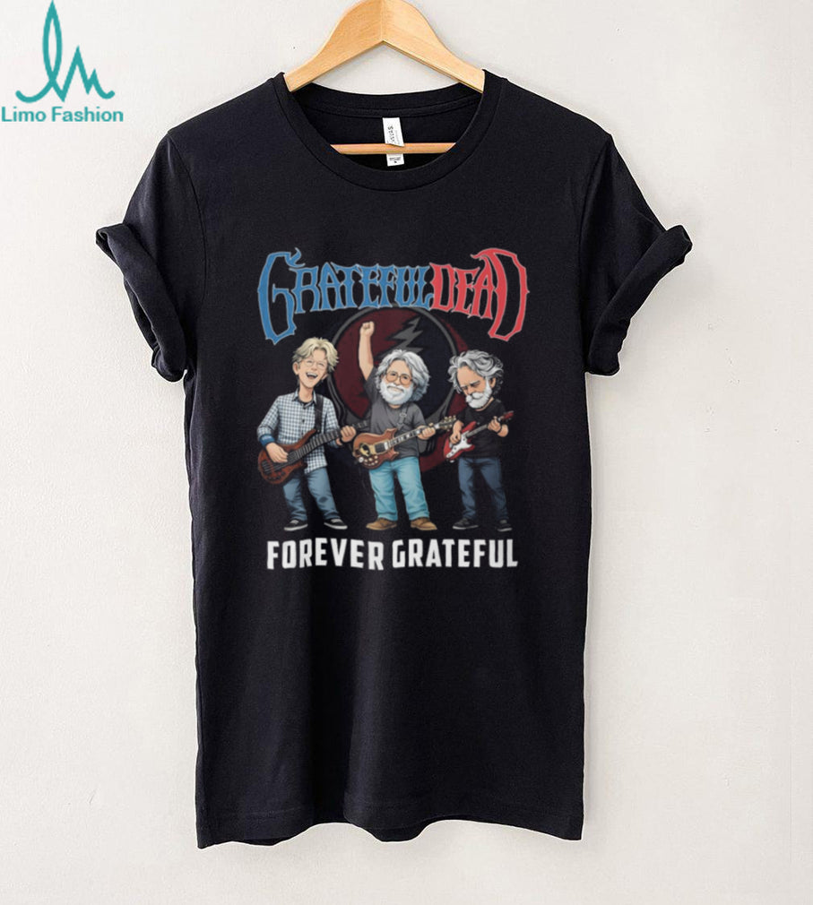 Grateful Dead Forever Grateful Cartoon Band Members T Shirt
