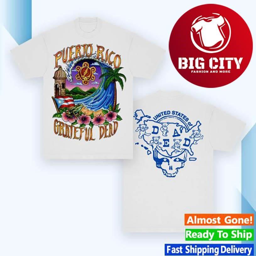 Grateful Dead Puerto Rico United States Of Dead Two Sided Shirt