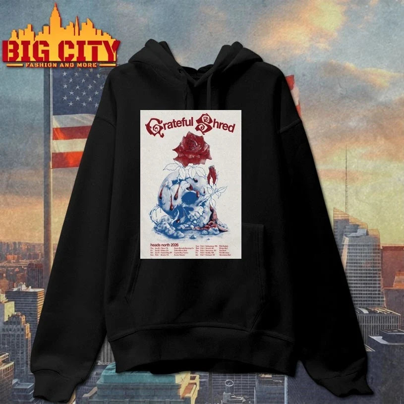 Grateful Shred Heads Tour North 2026 Poster t-shirt